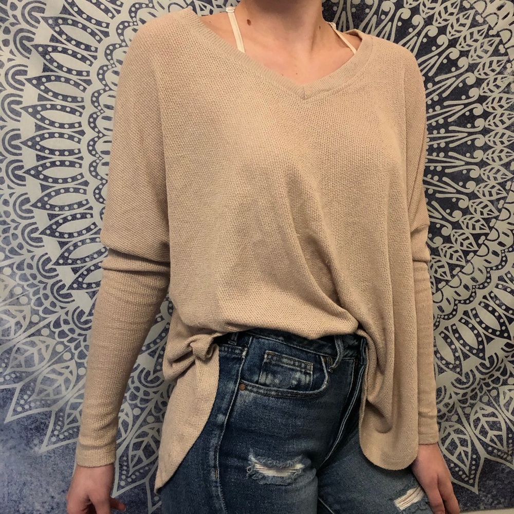 Forever 21 Oatmeal Dolman knit top